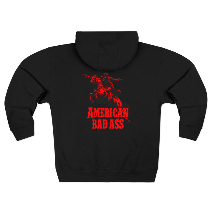 CG OUTLAW RED BLACK /AMERICAN BAD ASS ZIP UP