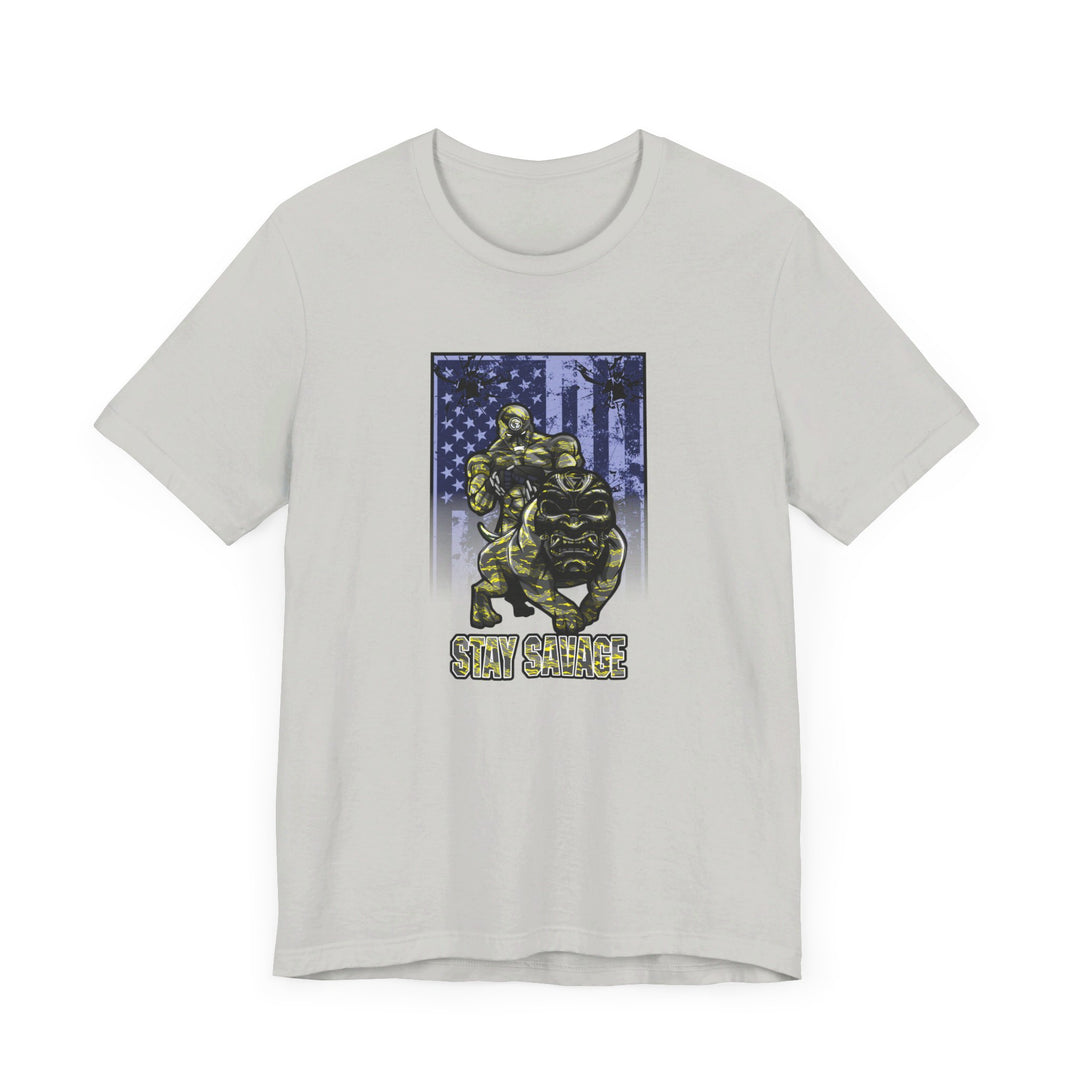 ANGRY DOG YELLOW CAMO FLAG/STAY SAVAGE