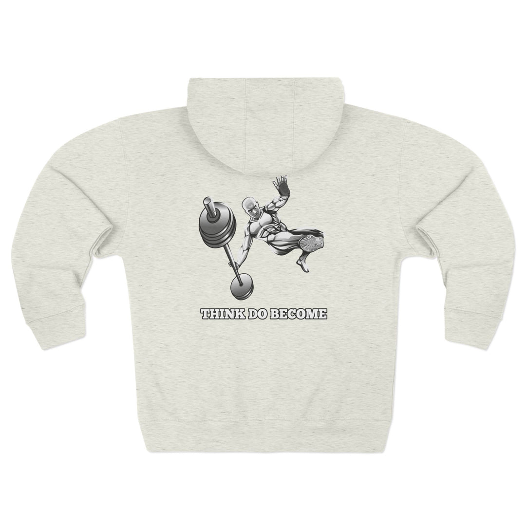 CG MAC JUMP WHITE /THINK DO BECOME ZIP UP