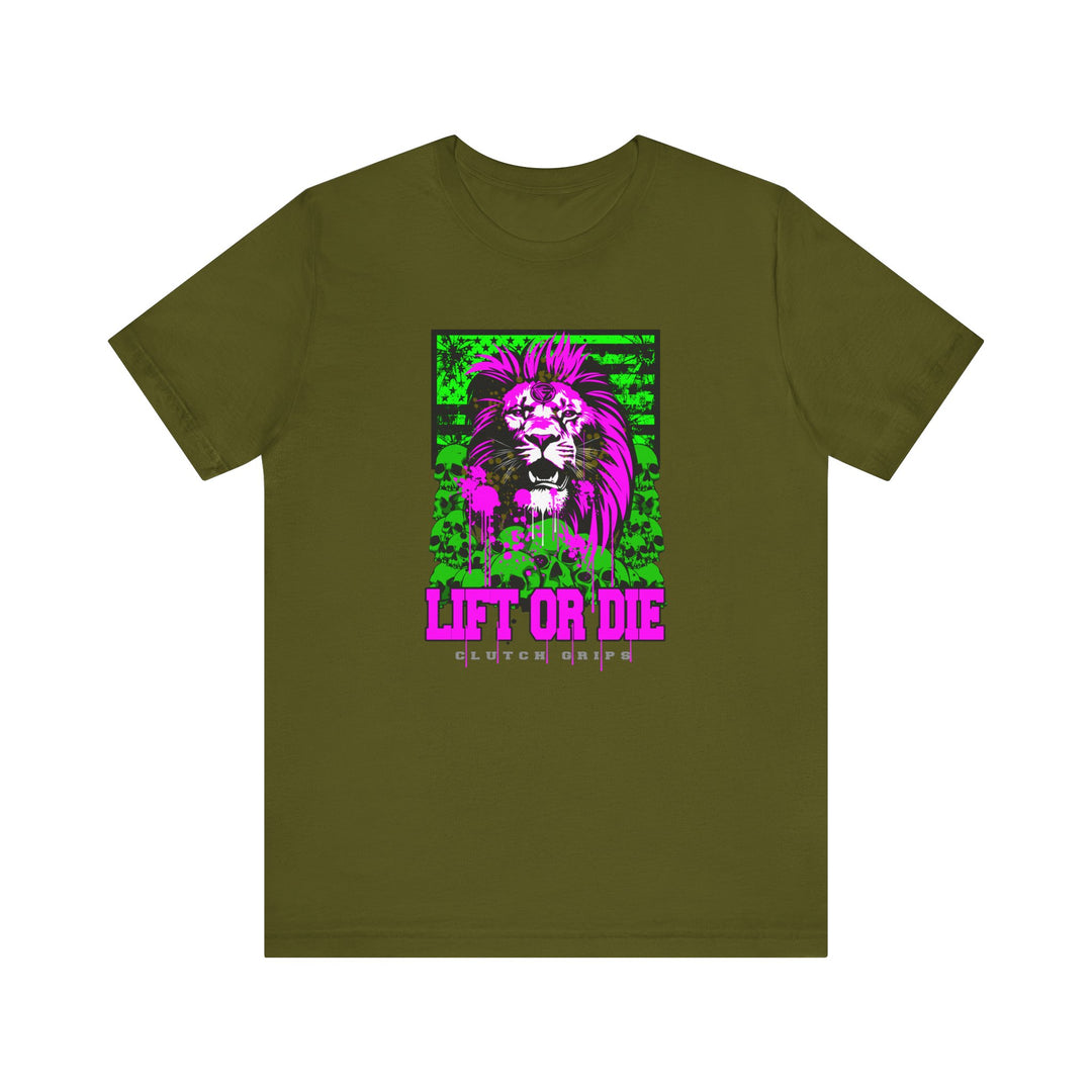 LION HEART PURPLEGREEN/LIFT OR DIE