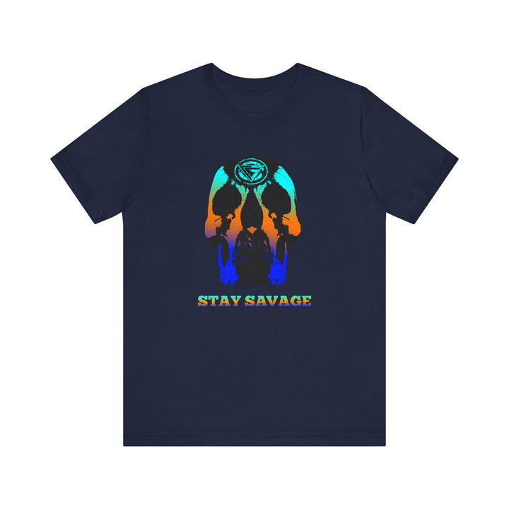 SKULLATOR BLUE ORANGE AQUA  /STAY SAVAGE