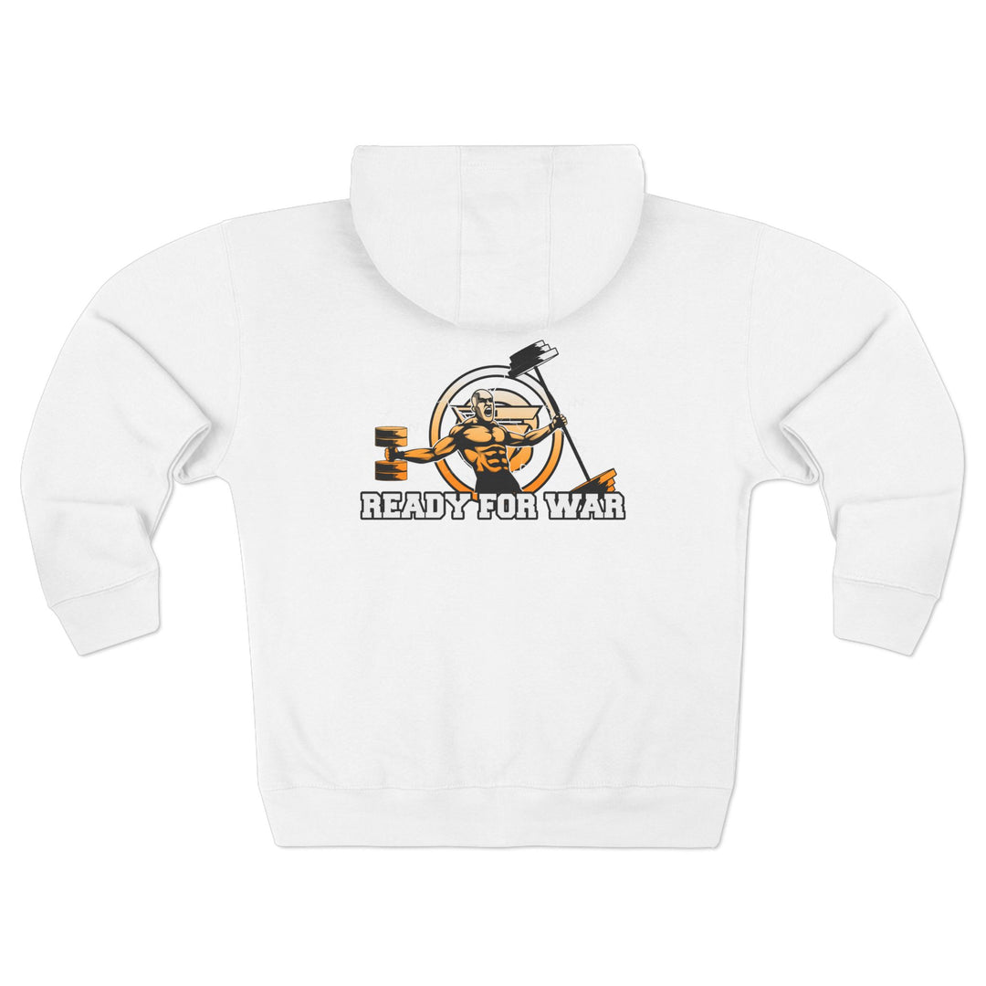 SPARTAN LIFT WHITE ORANGE FADE /READY FOR WAR ZIP UP