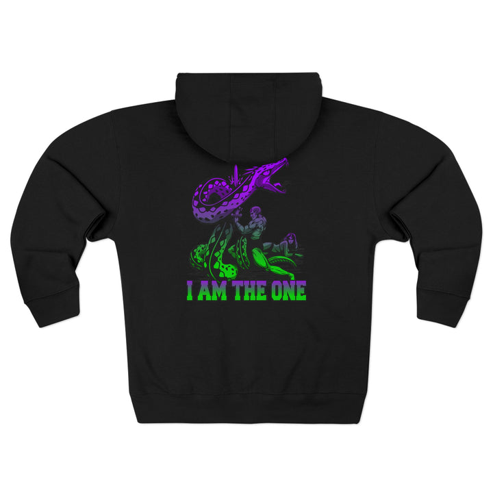 CG SERPENT SLAYER PURPLE GREEN /I AM THE ONE ZIP UP