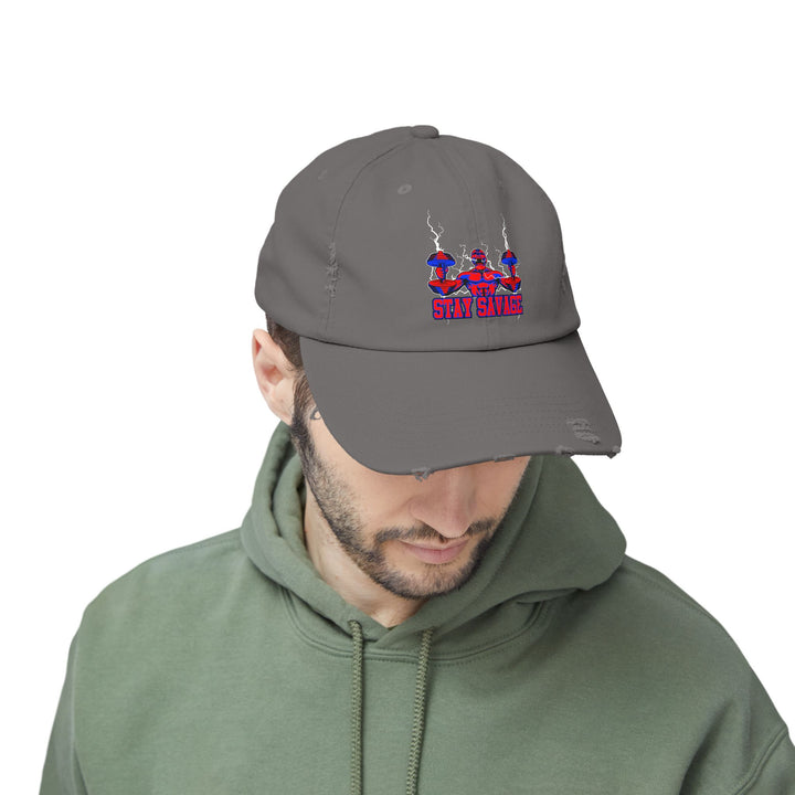 RIDE THE LIGHTNING RED BLUE /STAY SAVAGE CAP