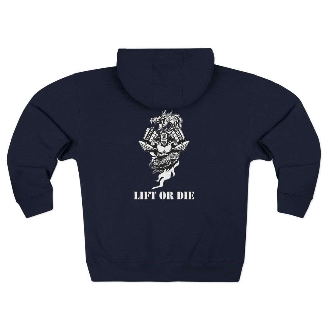 CG MAC DRAGON SNAP WHITE/LIFT OR DIE ZIP UP