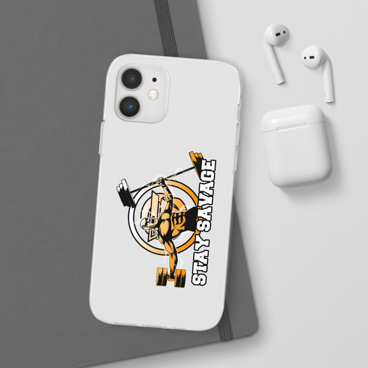 SPARTAN LIFT ORANGE WHITE PHONE CASE/STAY SAVAGE