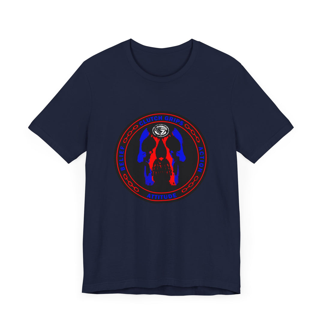 CG LOGO SKULL RED BLUE
