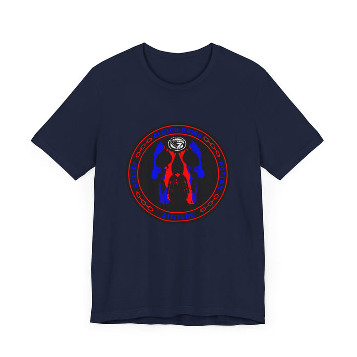 CG LOGO SKULL RED BLUE