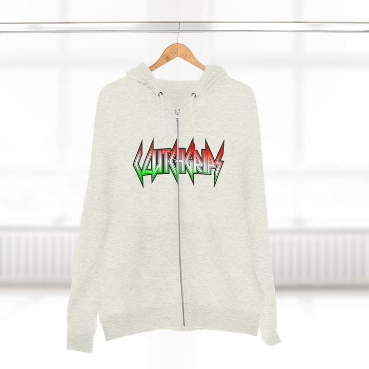 CG APE VS ZILLA RED WHITE GREEN FADE /CONQUER ZIP UP