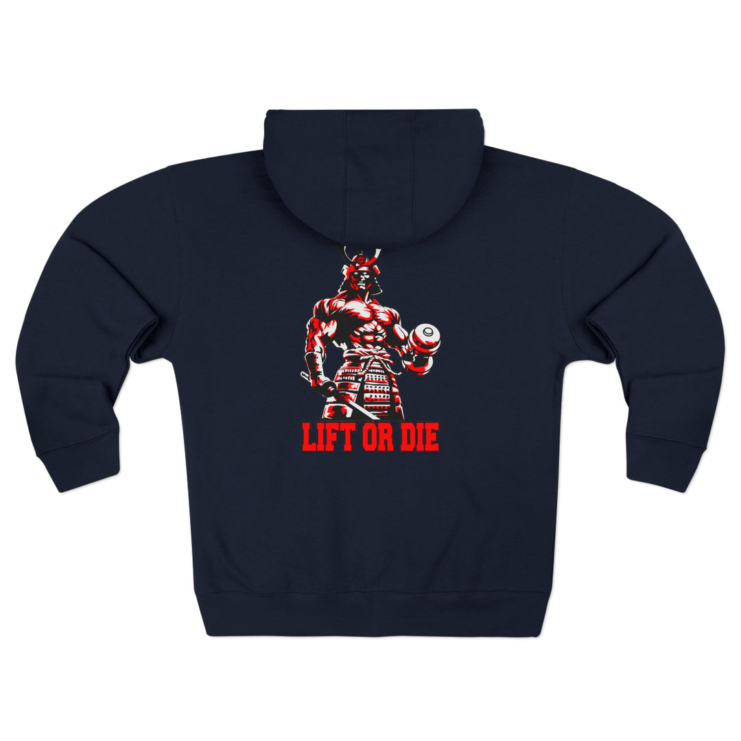SAMURAI MASTER TRAINER RED WHITE BLACK /LIFT OR DIE ZIP UP