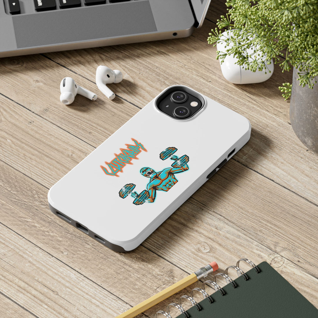 RIDE THE LIGHTNING MIAMI COLORS AQUA ORANGE PHONE CASE/CLUTCHGRIPS