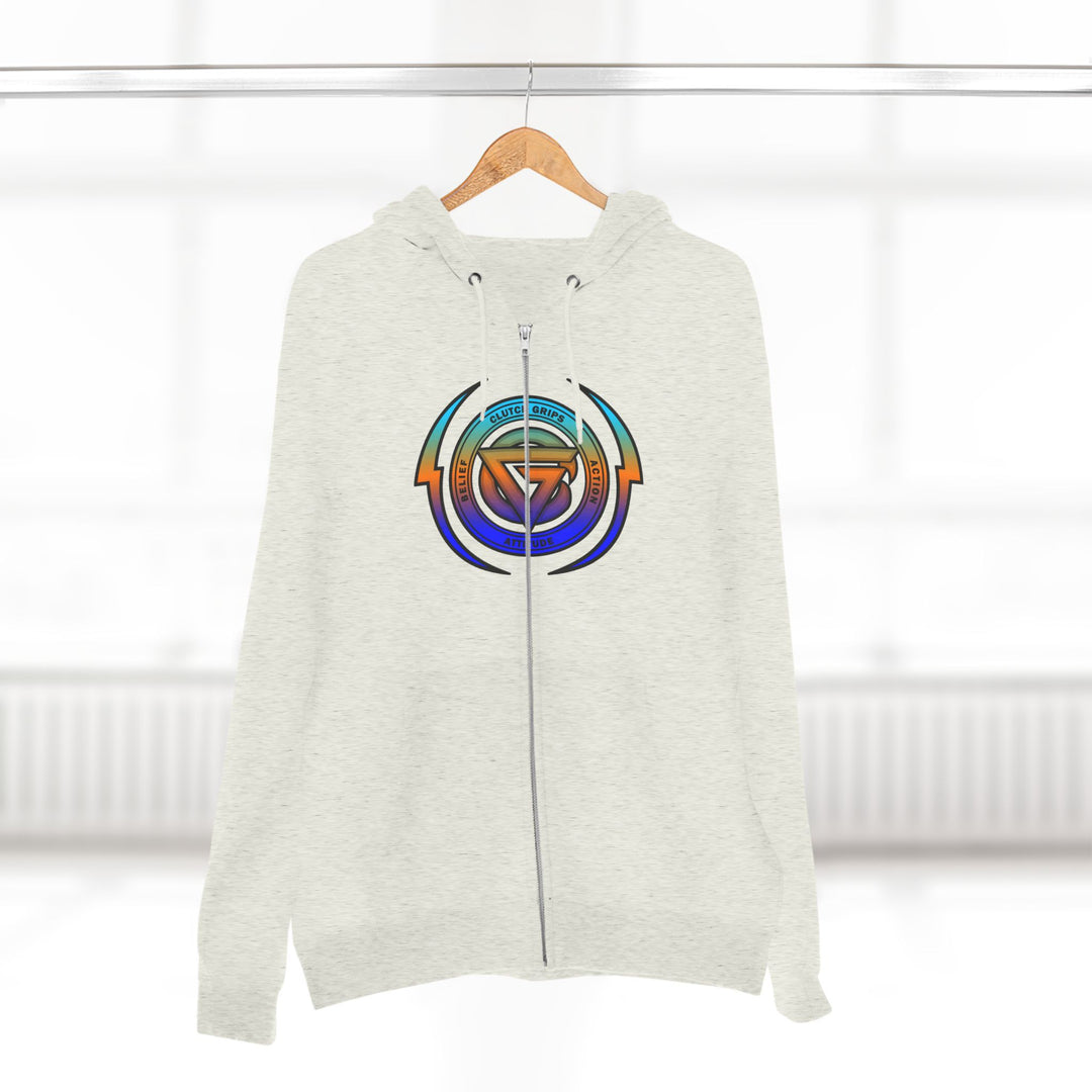 CG SKULLATOR BLUE ORANGE AQUA /WORLD DOMINATION ZIP UP
