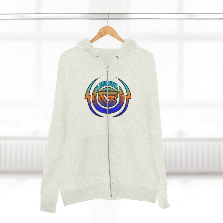 CG SKULLATOR BLUE ORANGE AQUA /WORLD DOMINATION ZIP UP