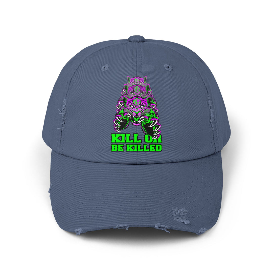 CG LEAPOARD PURPLE GREEN /KILL OR BE KILLED CAP