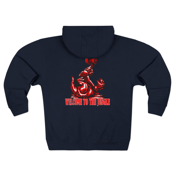 CG APE VS ZILLA RED WHITE /WELCOME TO THE JUNGLE ZIP UP
