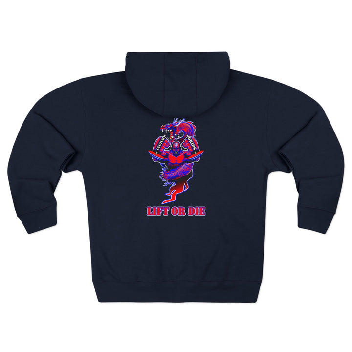 MAC DRAGON SNAP RED BLUE /LIFT OR DIE ZIP UP