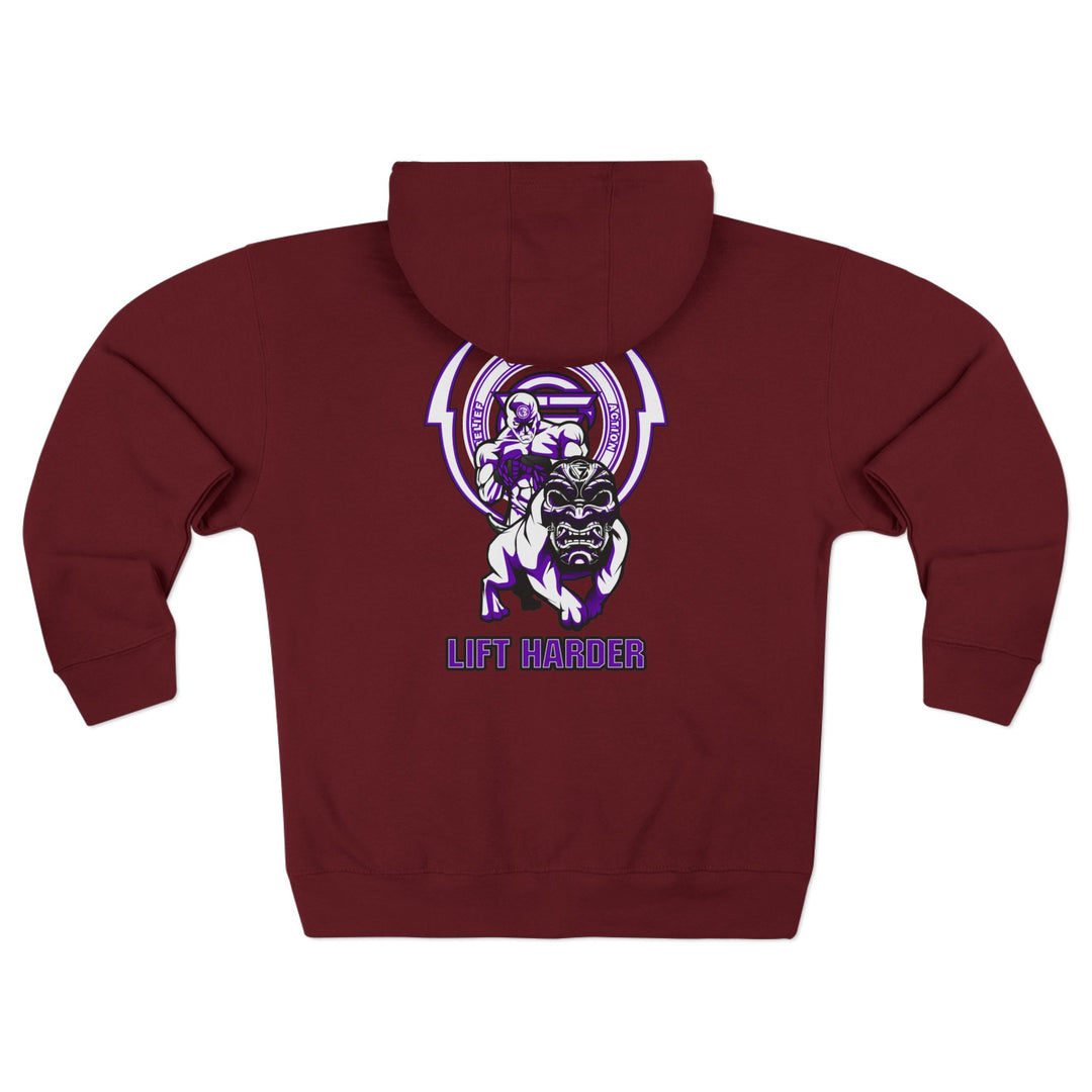 CG ANGRY DOG PURPLE WHITE /LIFT HARDER ZIP UP