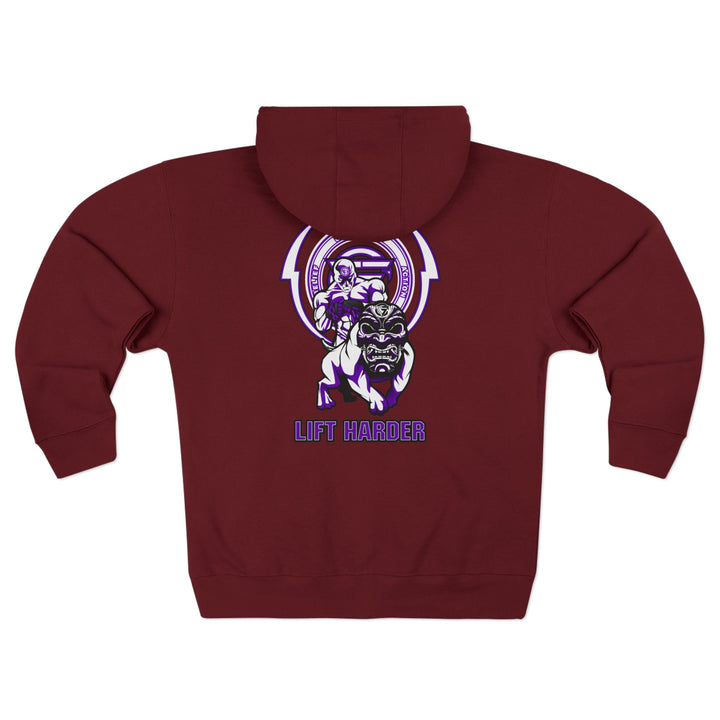 CG ANGRY DOG PURPLE WHITE /LIFT HARDER ZIP UP