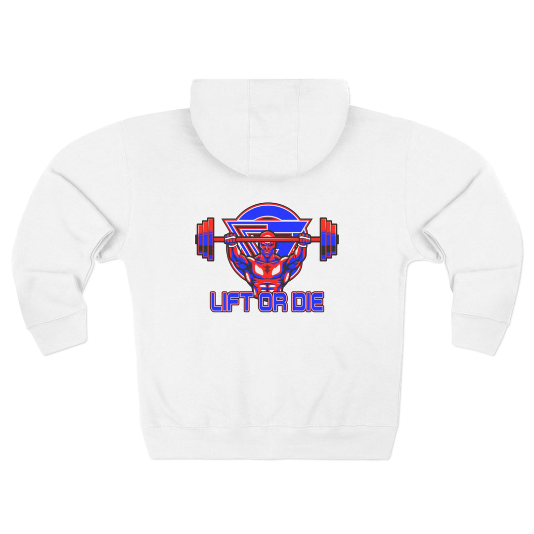 CG ENTER THE MAC RED WHITE BLUE /LIFT OR DIE ZIP UP