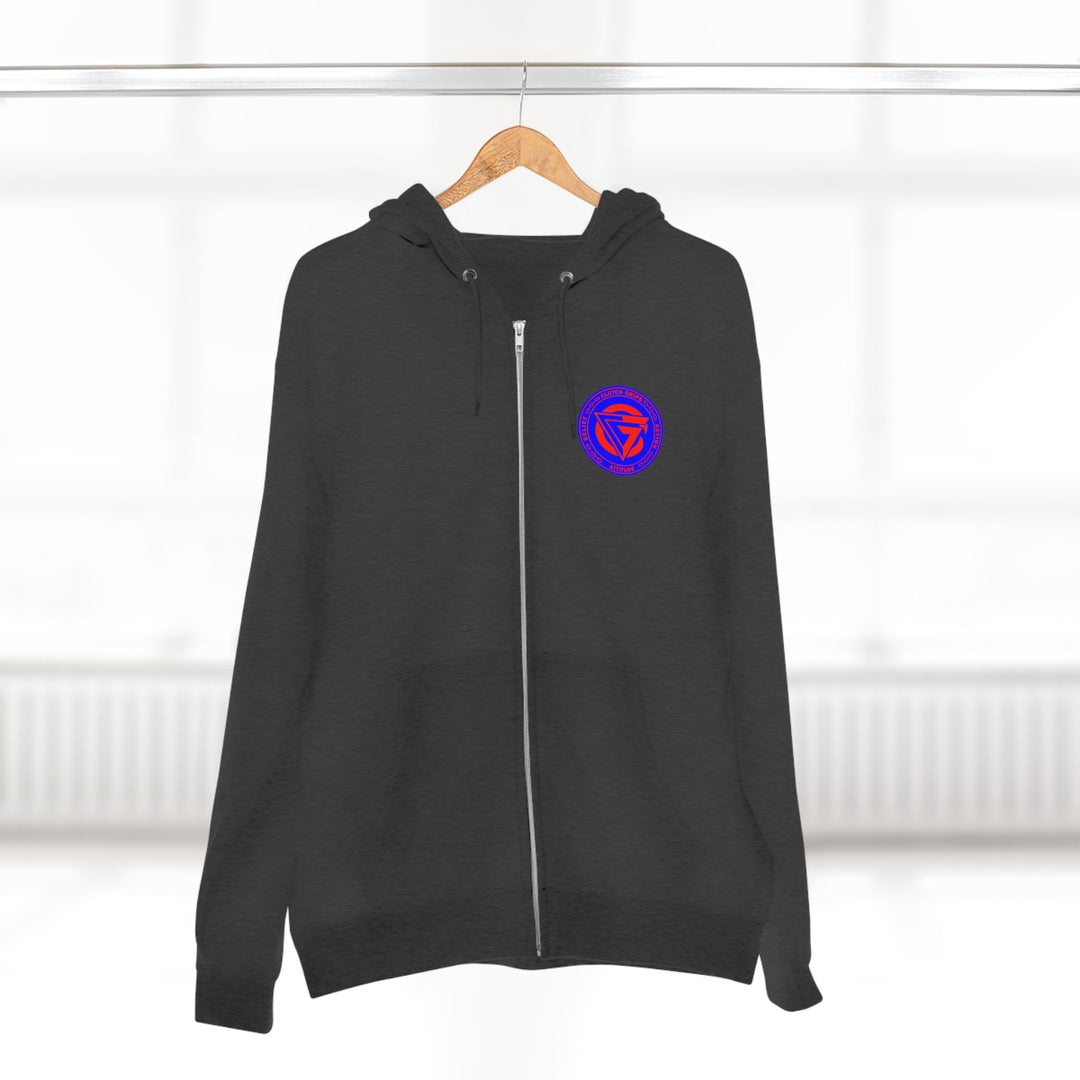 MAC SNAP RED BLUE /LIFT OR DIE ZIP UP