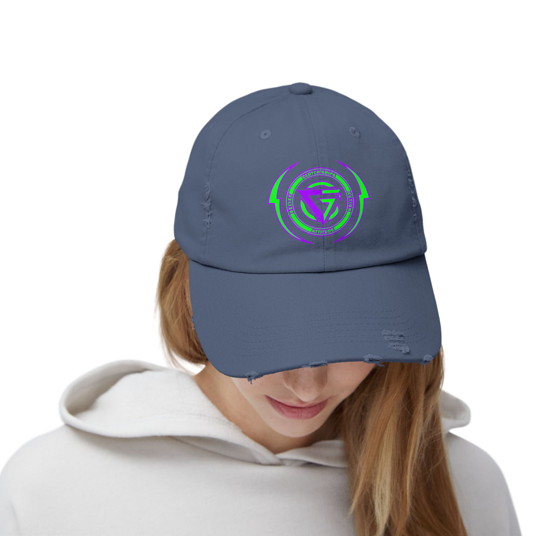 CG LOGO LIGHTNING ARCHES GREEN PURPLE/BELIEF ATTITUDE ACTION CAP