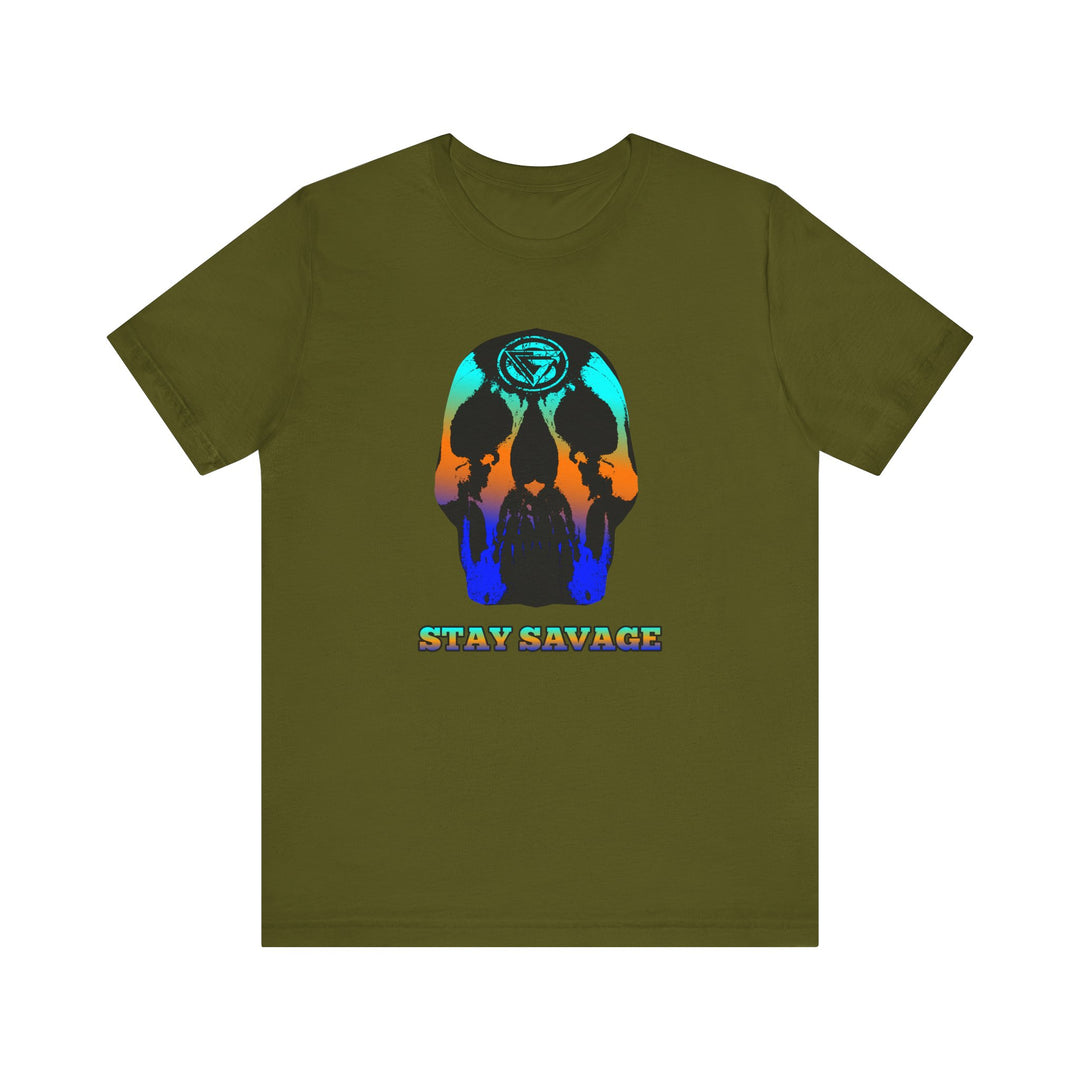 SKULLATOR BLUE ORANGE AQUA  /STAY SAVAGE