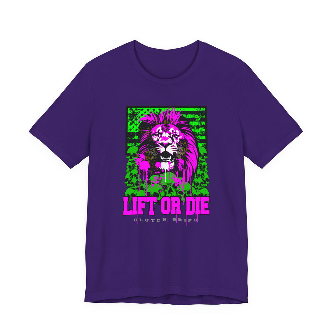LION HEART PURPLEGREEN/LIFT OR DIE