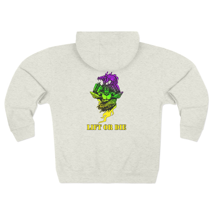 CG MAC SNAP DRAGON YELLOW GREEN PURPLE /LIFT OR DIE ZIP UP