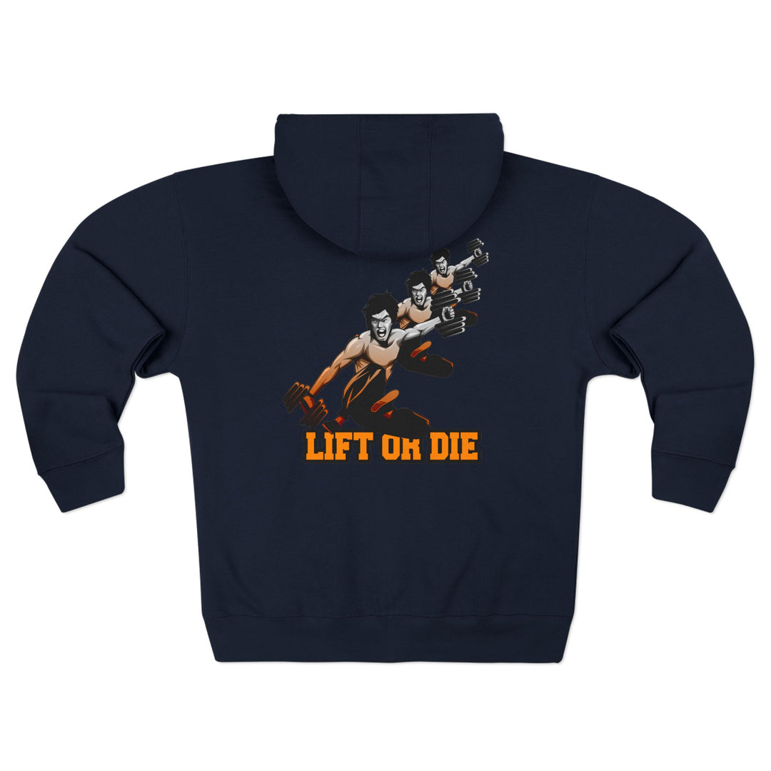CG LIFT KICK ORANGE WHITE FADE /LIFT OR DIE ZIP UP