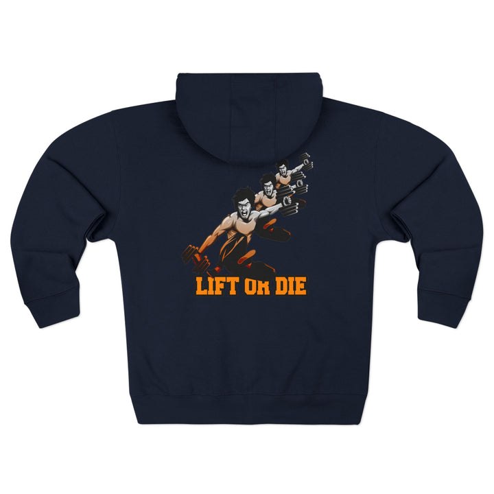CG LIFT KICK ORANGE WHITE FADE /LIFT OR DIE ZIP UP