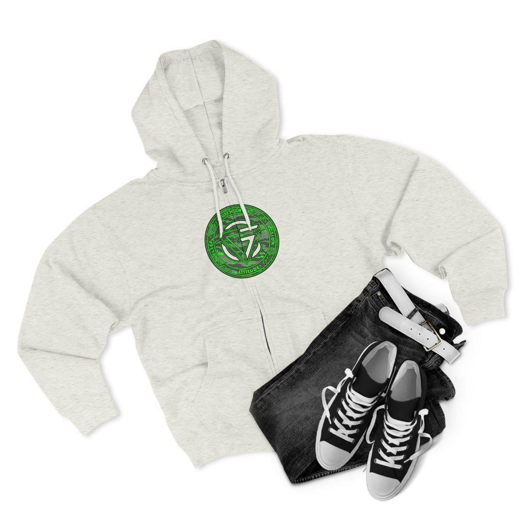 CG ANGRY DOG CAMO GREEN /READY FOR WAR ZIP UP