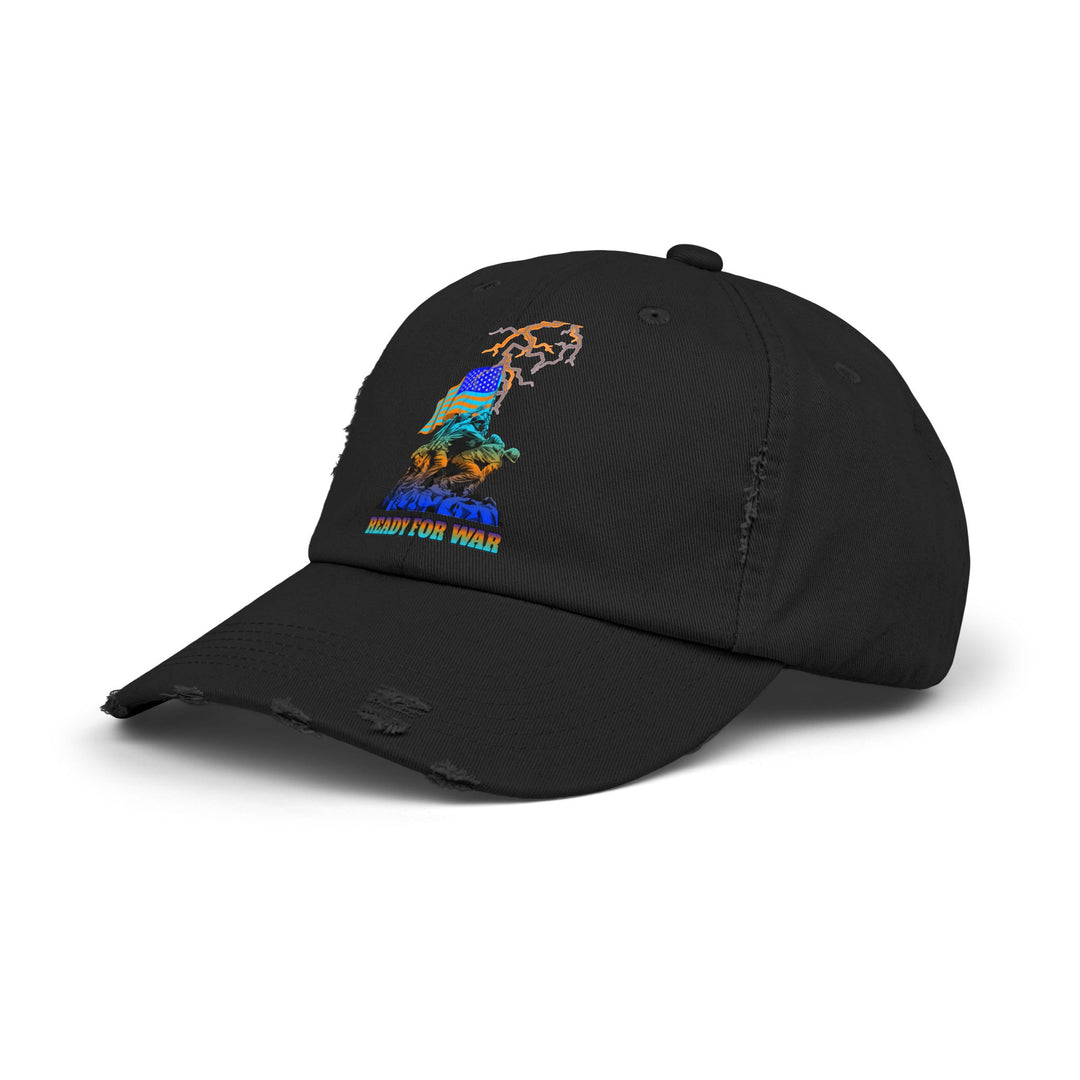 AMERICAN WARRIOR BLUE ORANGE AQUA/READY FOR WAR CAP