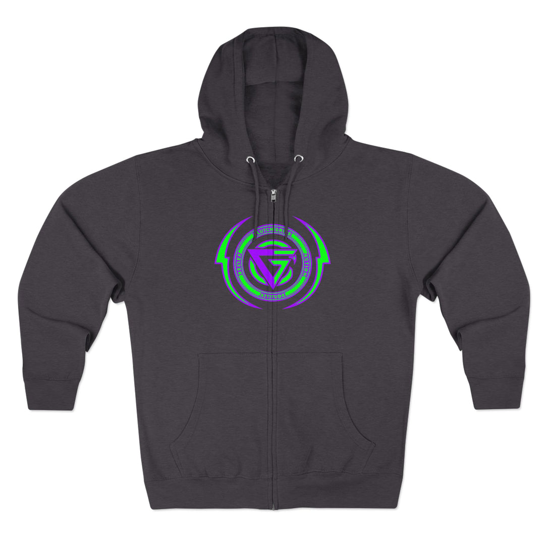CG MAC JUMP PURPLE GREEN/LIFT HARDER ZIP UP