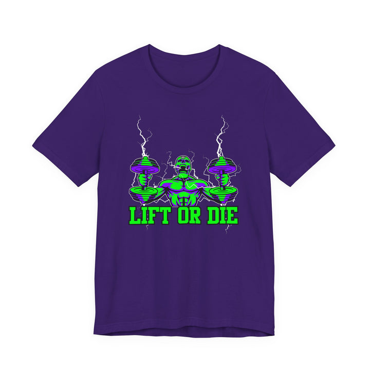 RIDE THE LIGHTNING PURPLE GREEN /LIFT OR DIE