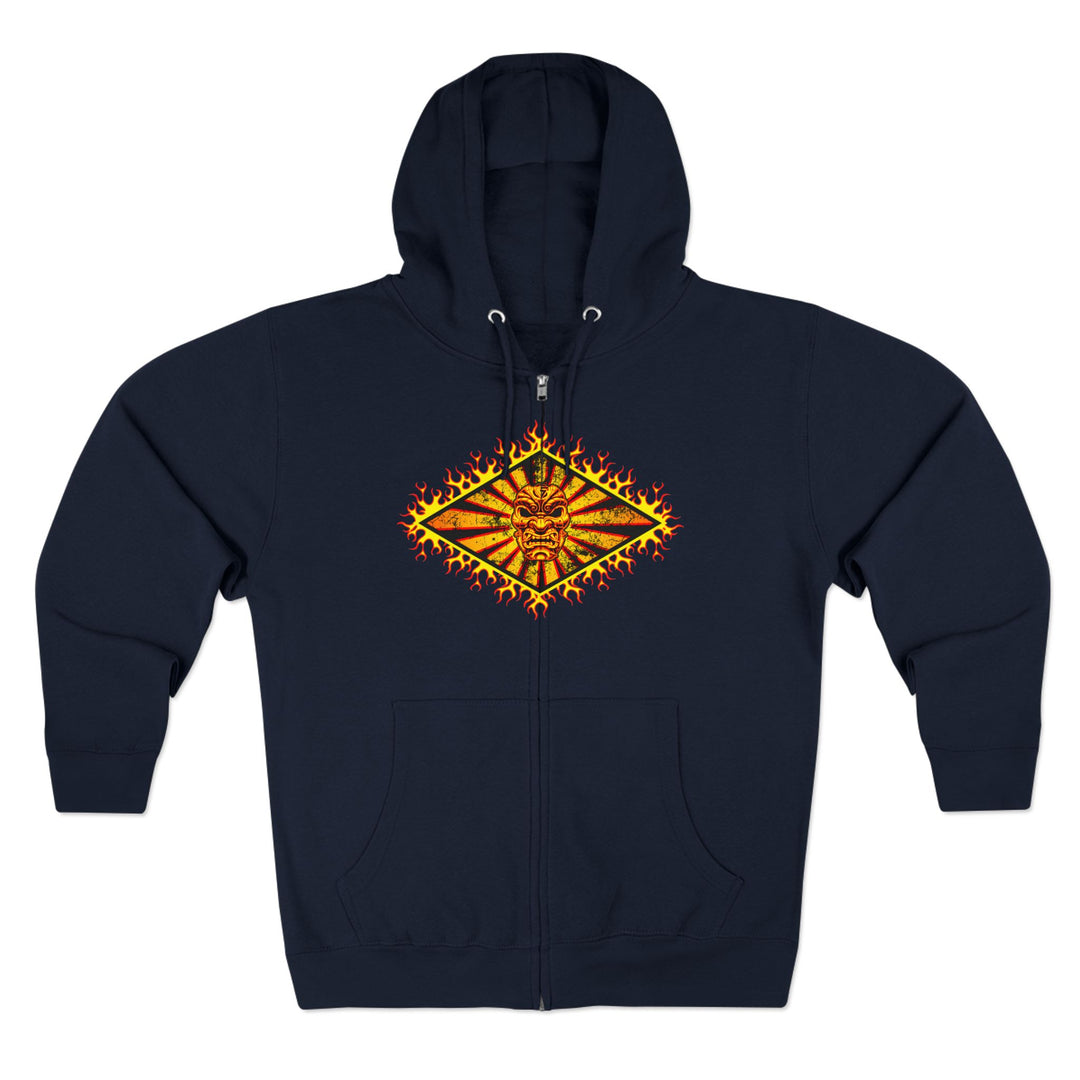 CG SAMURAI GYM MASTER DIAMOND GOLD RED BLACK/LIFT OR DIE ZIP UP