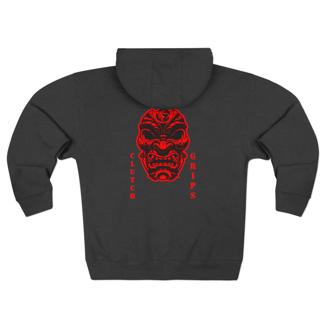 SAMURAI-MAC MASKRED BLACK/CLUTCHGRIPS  ZIP UP