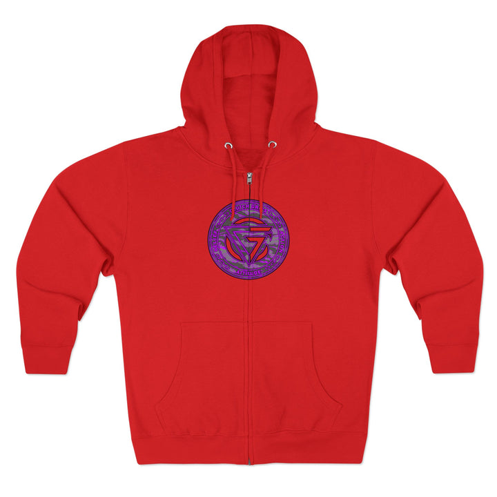 CG ANGRY DOG CAMO GREY PURPLE/READY FOR WAR ZIP UP