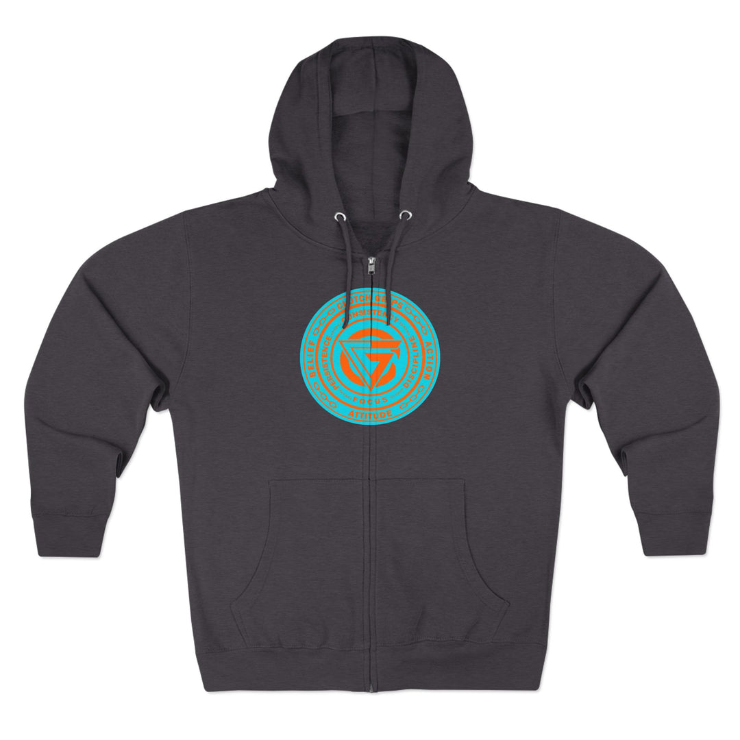 CG ROGUE SAMURAI KILLER  MIAMI COLORS/VICTORY OR DEATH ZIP UP