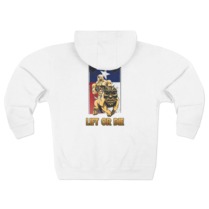 CG ANGRY DOG LONE STAR TEXAS STYLE /LIFT OR DIE ZIP UP
