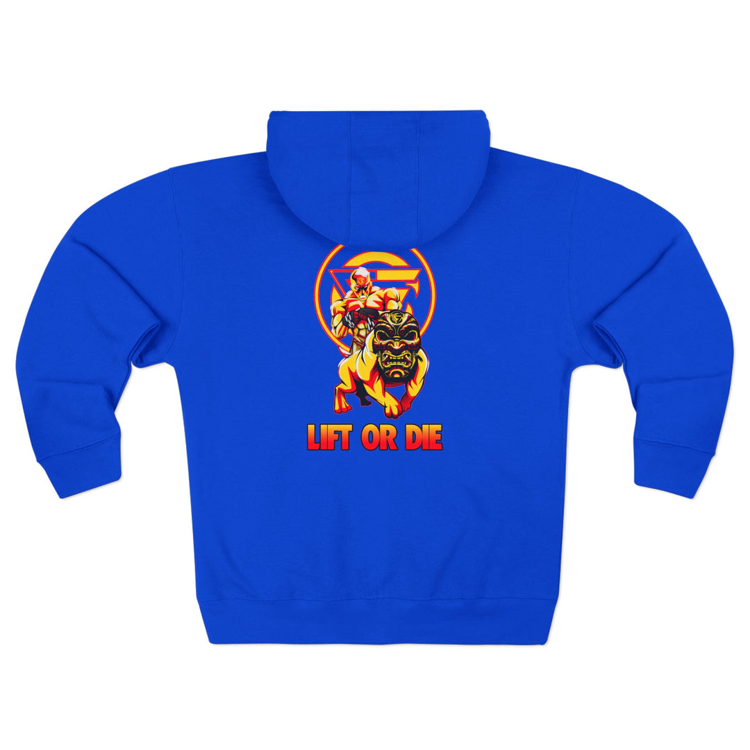 CG ANGRY DOG GOLD RED /LIFT OR DIE ZIP UP