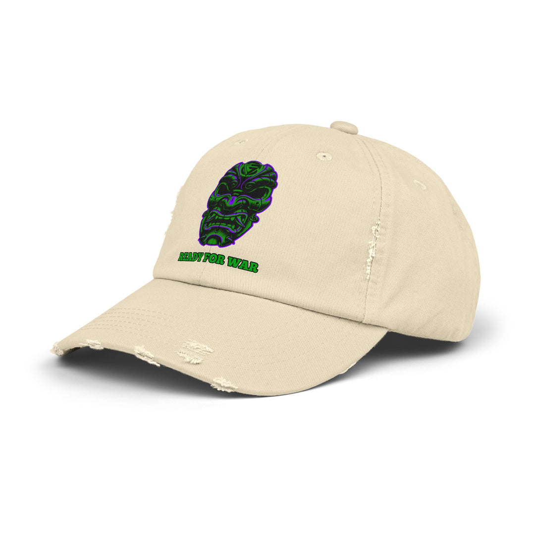 CG SAMURAI MASK PURPLE GREEN /READY FOR WAR CAP