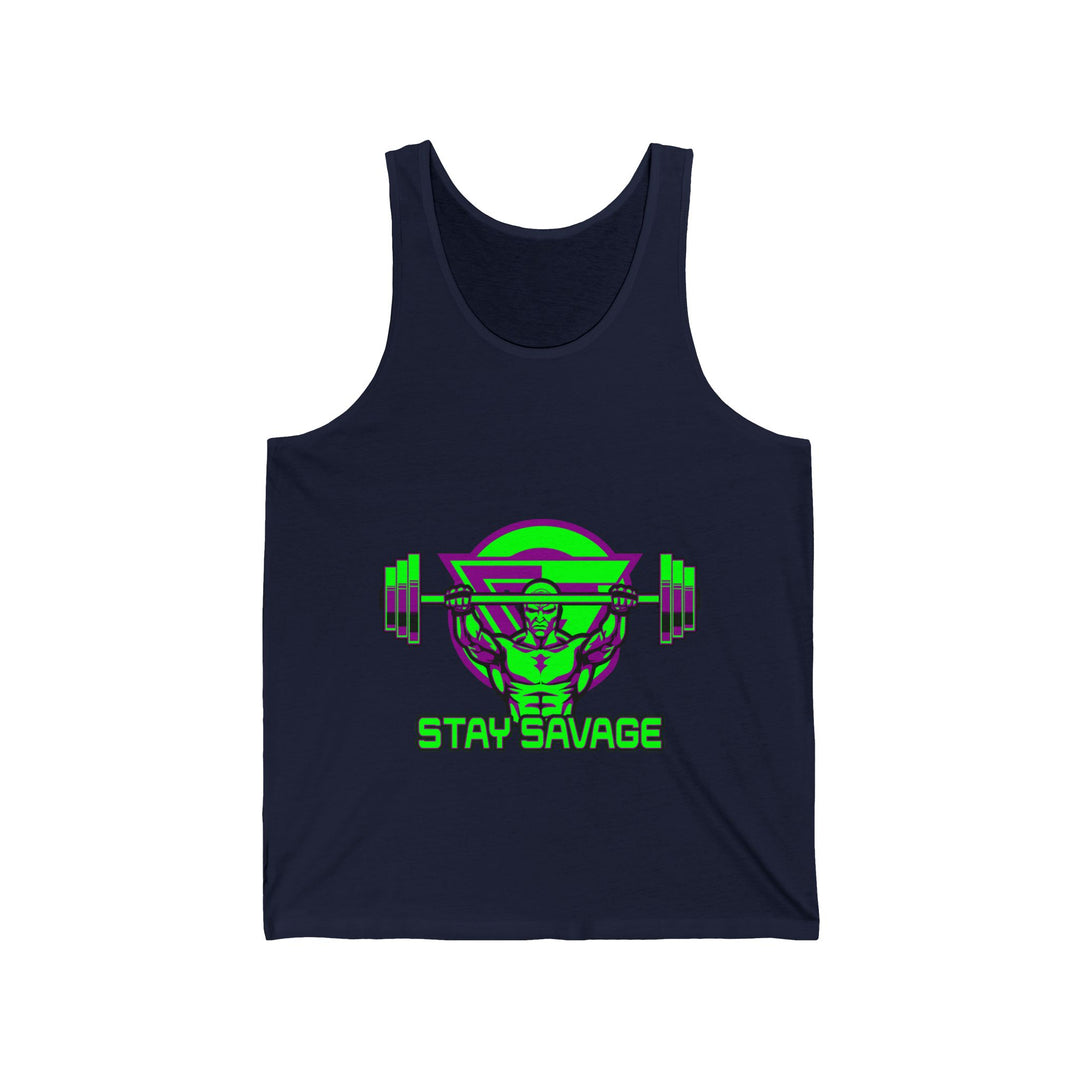 ENTER THE MAC PURPLE GREEN TANK/STAY SAVAGE