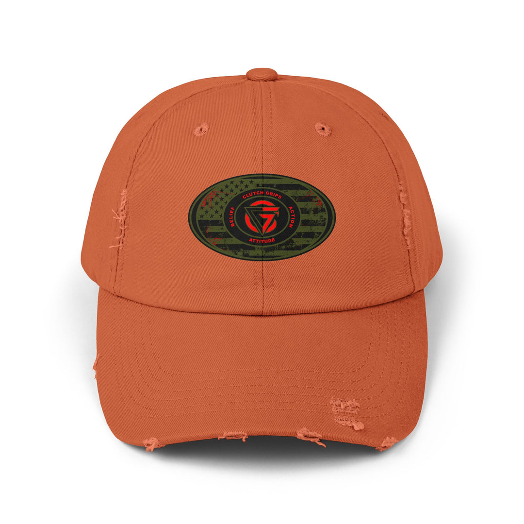OD GREEN MILTARY BLOODY DISTRESSED TRIBUTE CAP
