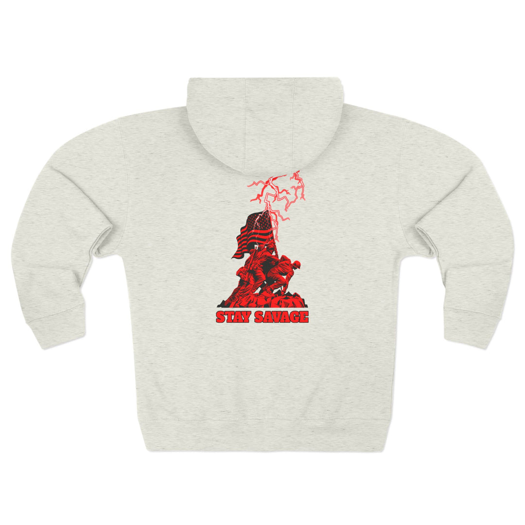 CG A AMERICAN WARRIORS RED  /STAY SAVAGE ZIP UP