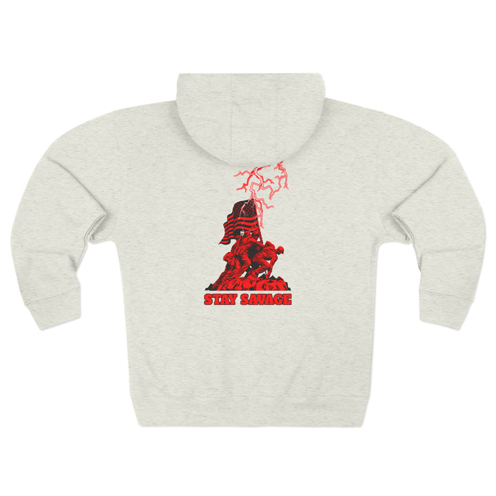 CG A AMERICAN WARRIORS RED  /STAY SAVAGE ZIP UP