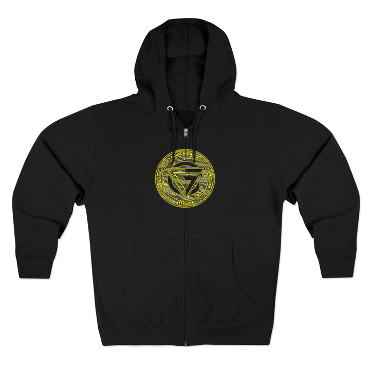 CG ANGRY DOG GREY YELLOW CAMO/READY FOR WAR ZIP UP