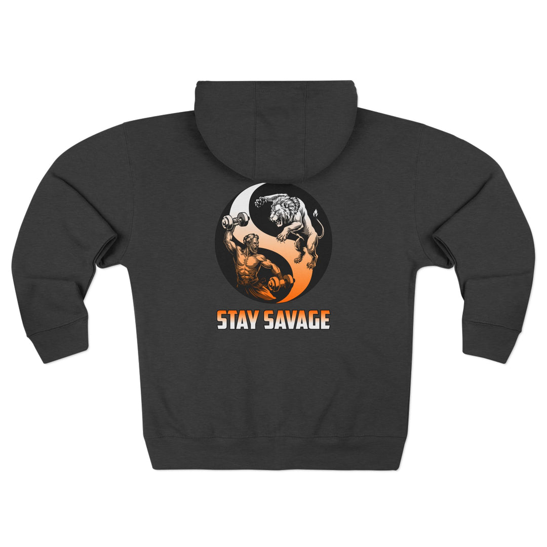 CG MAC SOUL OF LION ORANGE WHITE FADE  /STAY SAVAGE ZIP UP