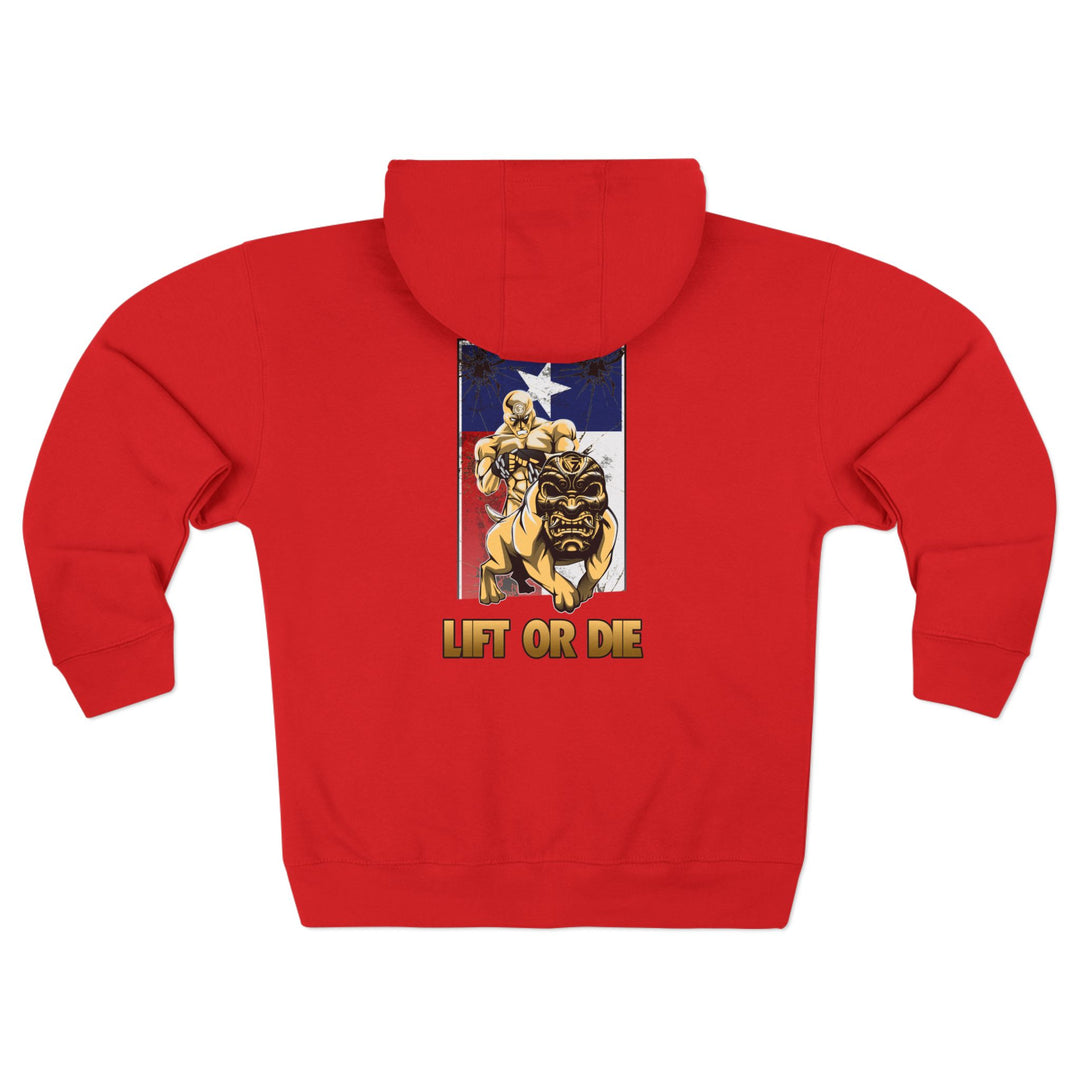 CG ANGRY DOG LONE STAR TEXAS STYLE /LIFT OR DIE ZIP UP