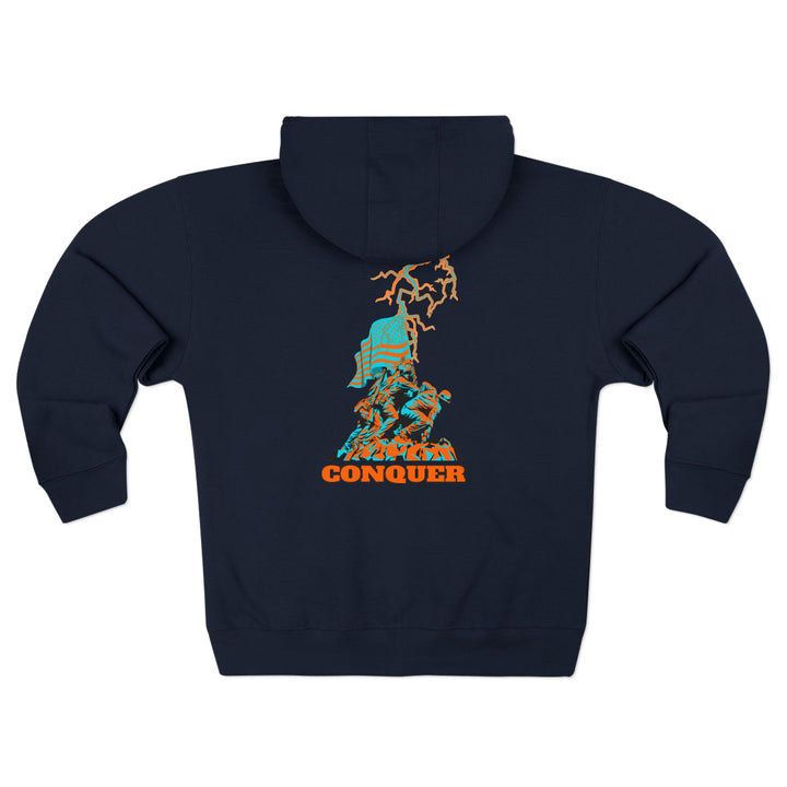 CG A AMERICAN WARRIORS MIAMI COLORS  /CONQUER ZIP UP