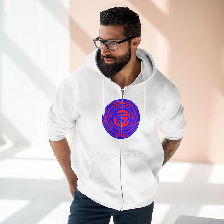 MAC VS SNAKE RED BLUE /LIFT OR DIE ZIP UP